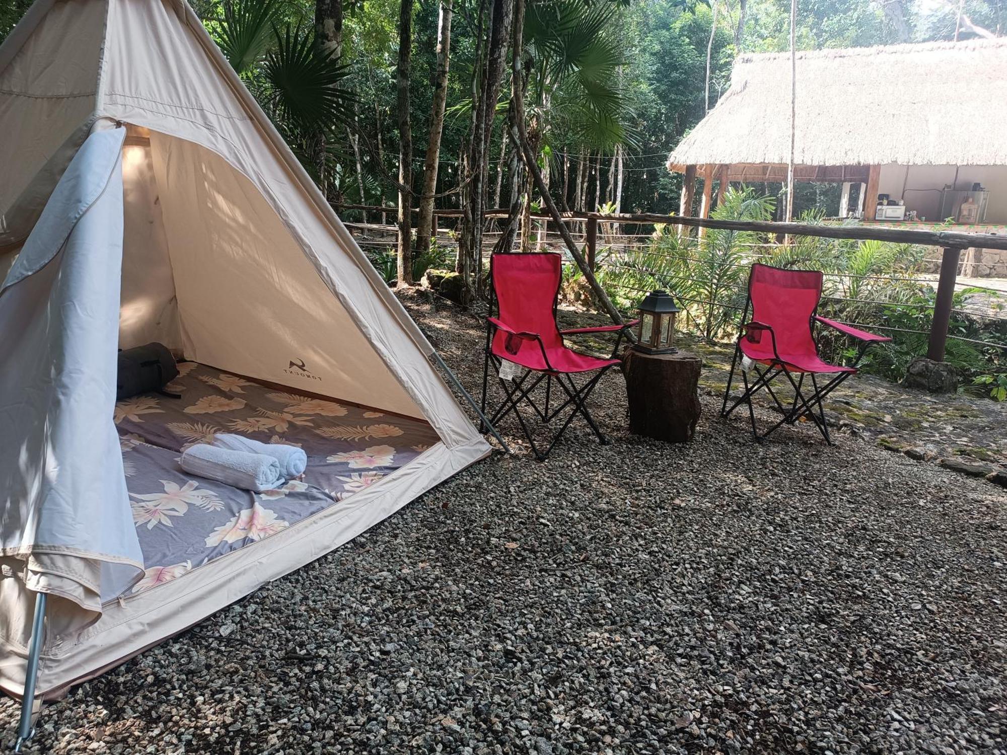 Cheel Lodge & Camping Puerto Morelos Eksteriør billede