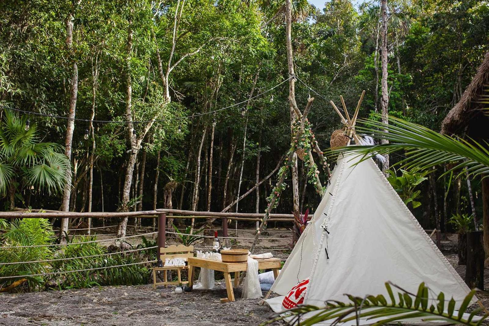 Cheel Lodge & Camping Puerto Morelos Eksteriør billede