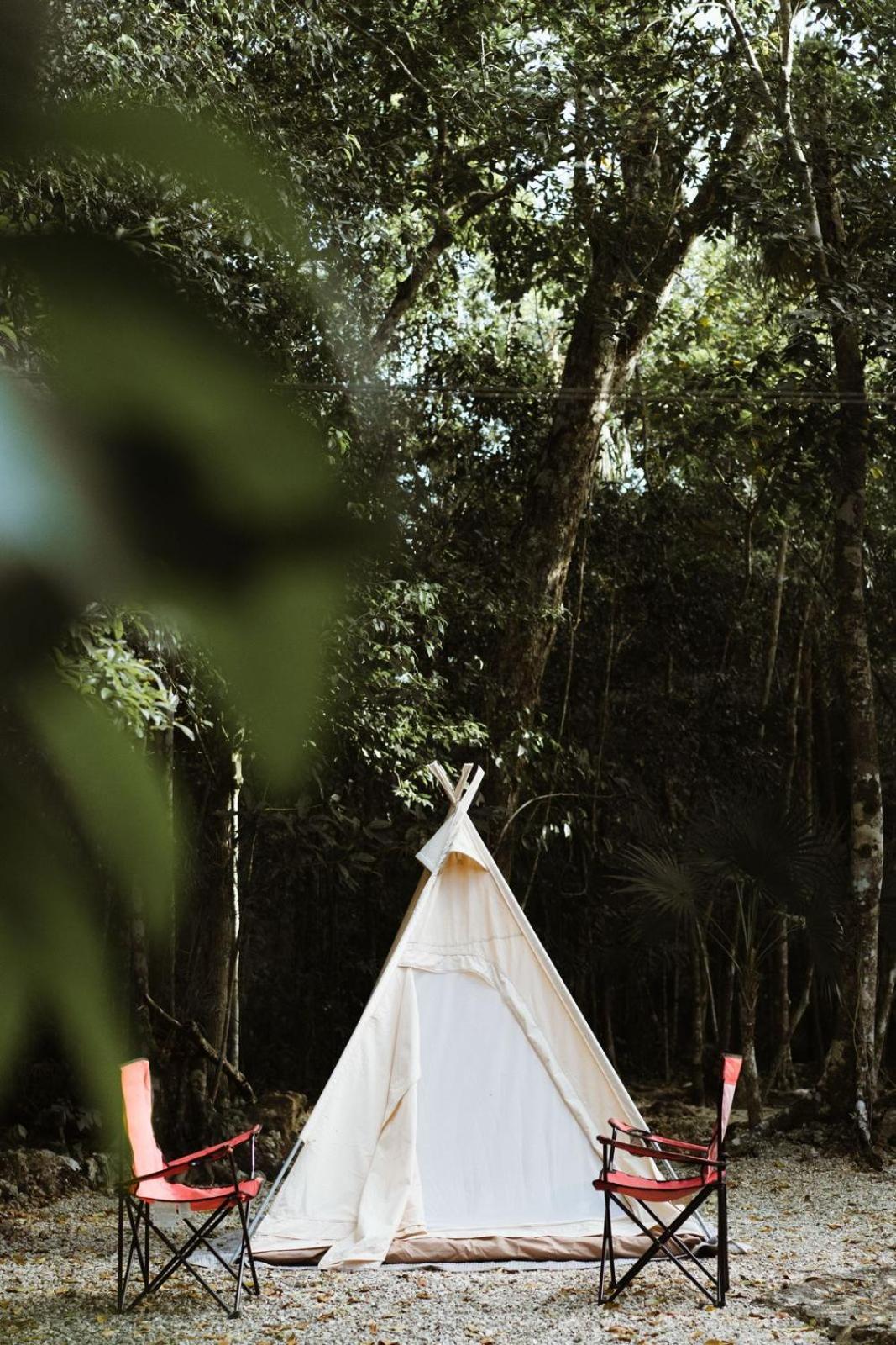Cheel Lodge & Camping Puerto Morelos Eksteriør billede